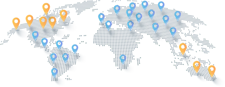 IPTV España: mapa de servidores en 198 países